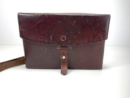 Vintage SCHWEIZER ARMEE KARTENTASCHE Leder SAM. SCHMITTER 69