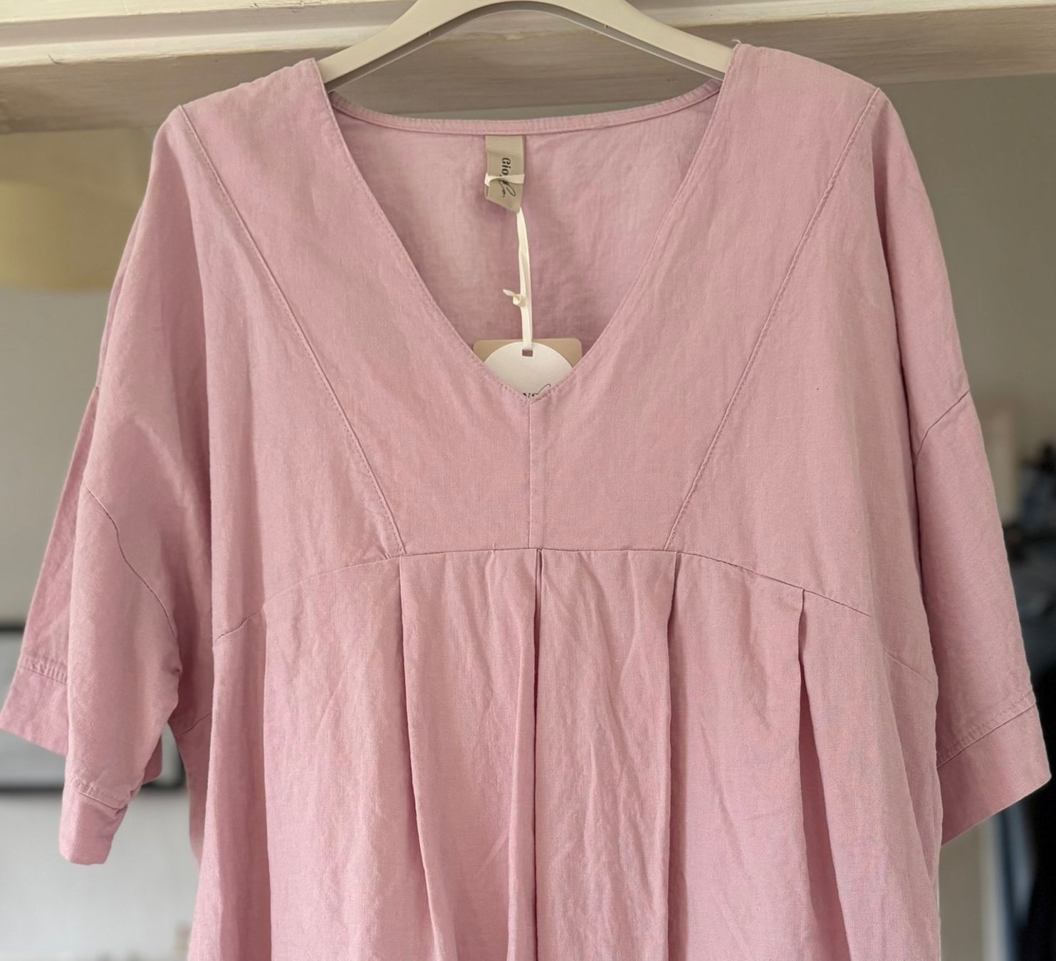 Tuniche: MINI TUNIQUE EN LIN ET VISCOSE! M – Nuovo e nell'imballaggio originale da Locarno venduto da NicoNion 3