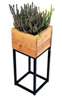 Aktion! Blumenkasten mit Metall-Untergestell 20 x 20x 50 cm