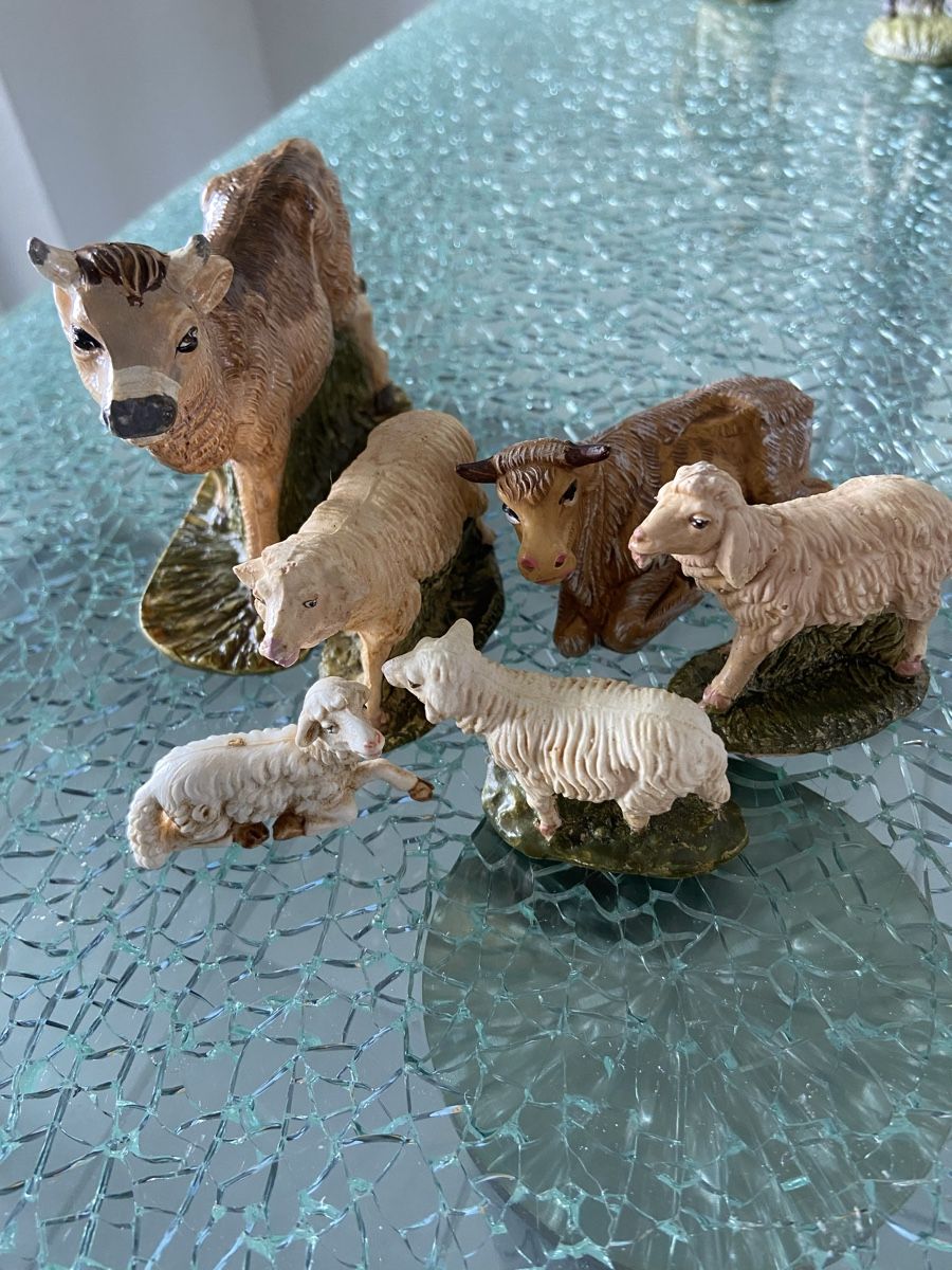 Statuette: 6 Tiere für Weihnachtskrippe – Usato da Oftringen venduto da andrax 4