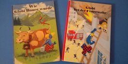 2 Antike Globi Bücher "Versand kostenlos"