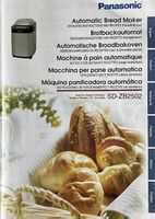 Machine à pain / Brotback Maschine - Panasonic SD-ZB2502