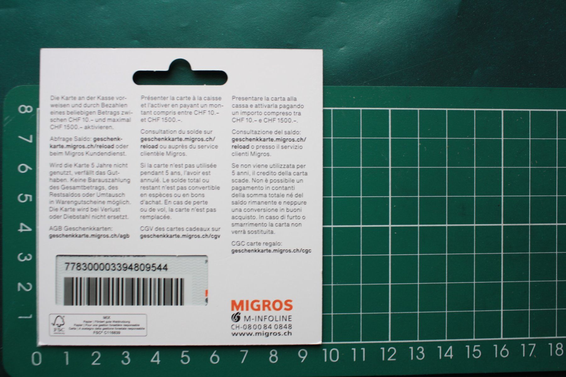 Karten: geschenkkarte – Neu und originalverpackt aus Laupen BE von Gufi57 1