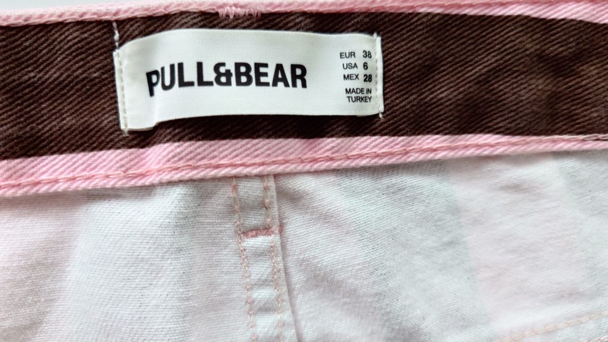 Pull&Bear Jeans: Hose Pull & Bear gestreift rosa braun Grösse 38 neu – Nuovo e nell'imballaggio originale da Riehen venduto da katep75 4
