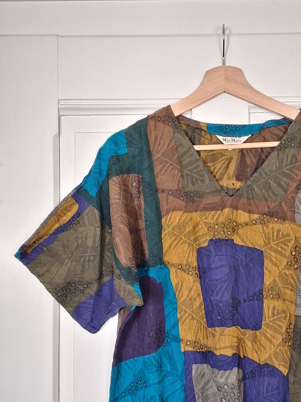 Max Mara Vestiti: Vintage Max Mara Kleid, Patchwork Look, Sommer, Gr. M – Usato da Ried-Brig venduto da Zzyzx 1