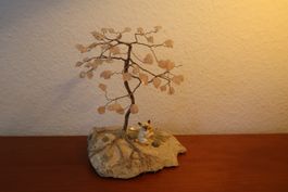 Baum mit Steinen (Rosenquarz)