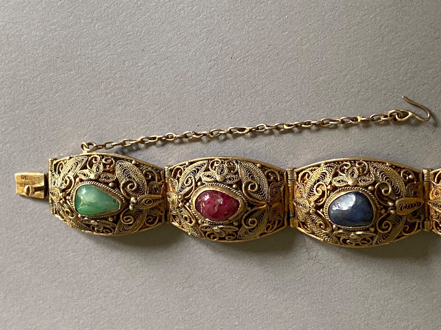 Bracciali & Braccialetti: CHINA / EDELSTEIN-ARMBAND – Nuovo (secondo la descrizione) da Basel venduto da shorthills_2013 5