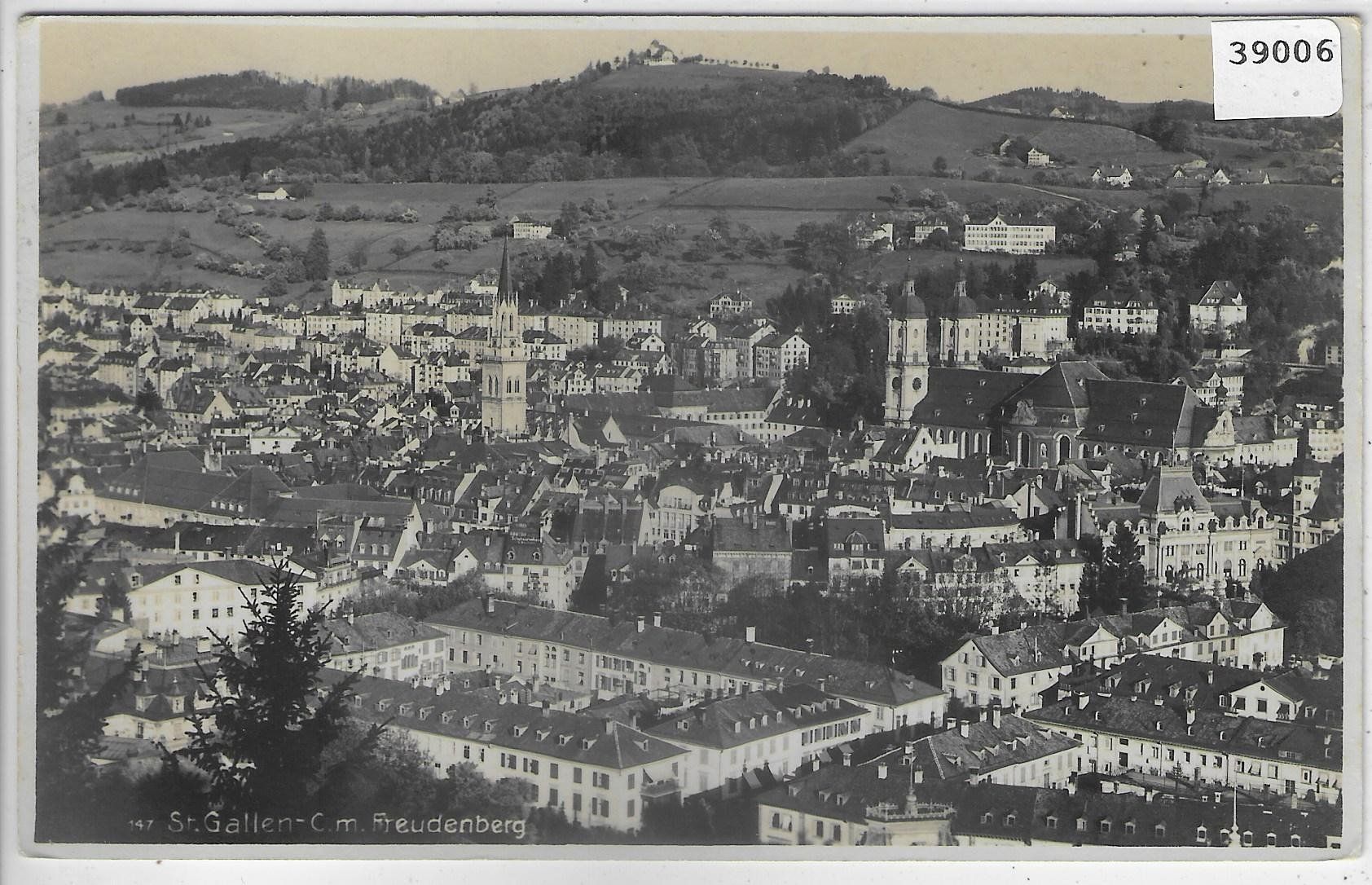 Ansichtskarten: St. Gallen mit Freudenberg – Gebraucht aus Ettingen von Kartenplanet