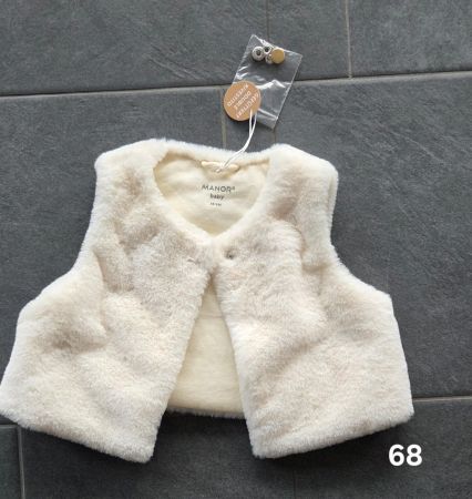 Manor Baby Fellweste, Grösse 68, neu