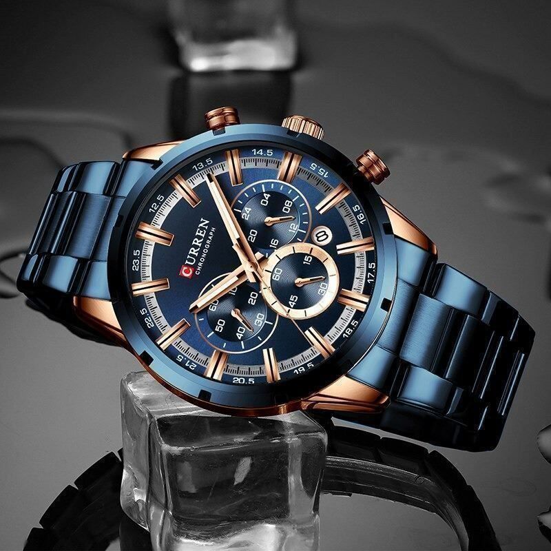 Orologi: ✅ Herren Quarzuhr Chronograph mit Datum – Nuovo e nell'imballaggio originale da Wittenbach venduto da ChinaSeidenstrasse 4