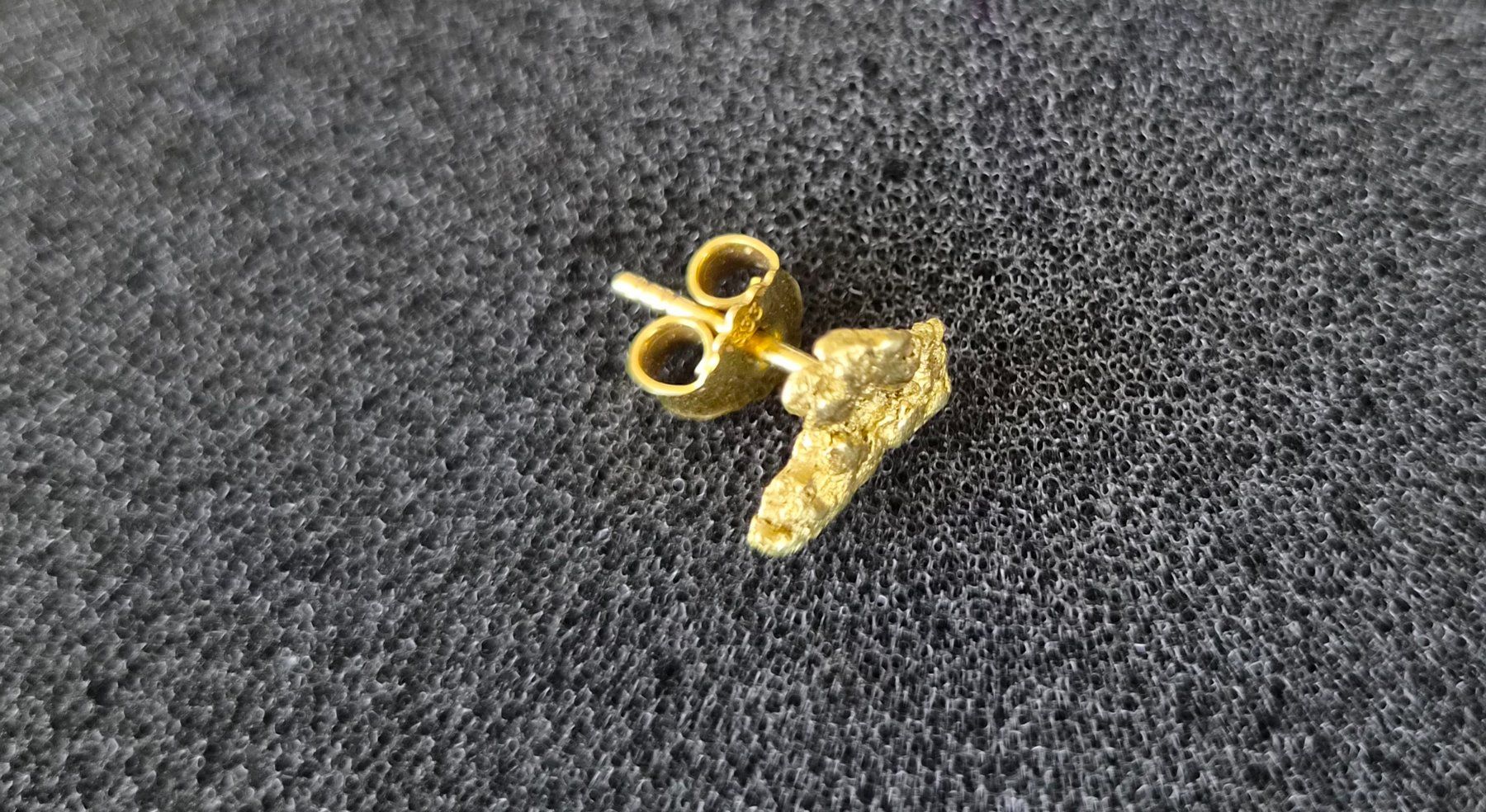 Orecchini pendenti & Orecchini a lobo: Goldnugget Ohrstecker – Nuovo (secondo la descrizione) da Buchrain venduto da YUKON09 1