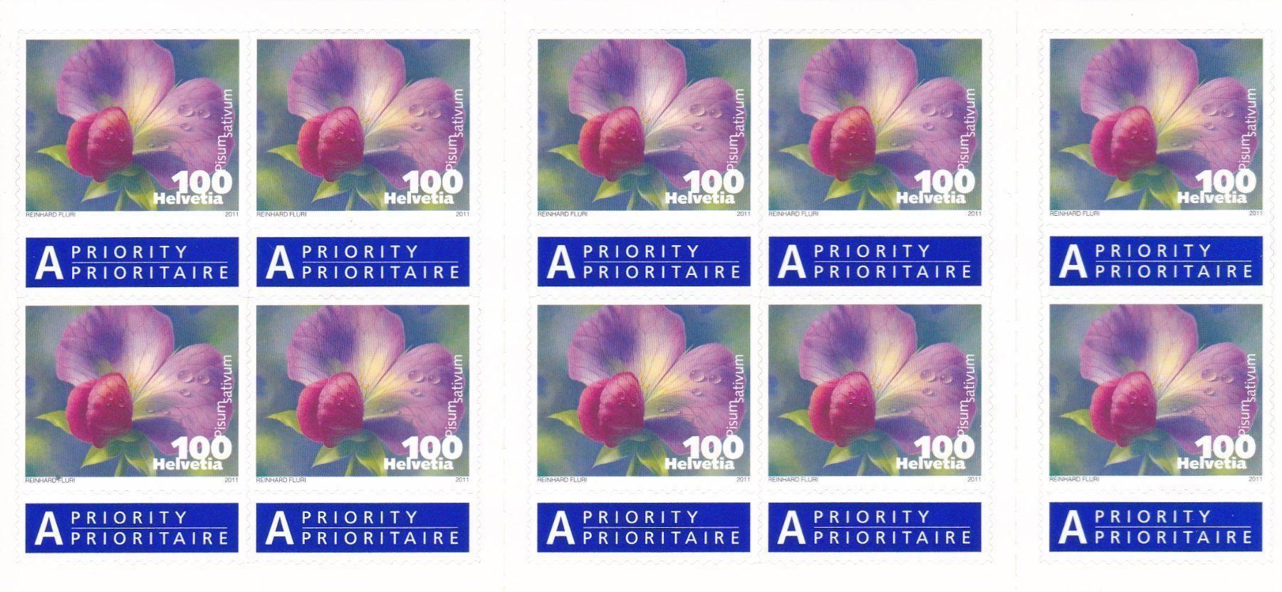 Alle Briefmarken: Postfrisch Bogen Gemüseblüten 2011-2013 – Neu und originalverpackt aus Schliern b. Köniz von joni20 1