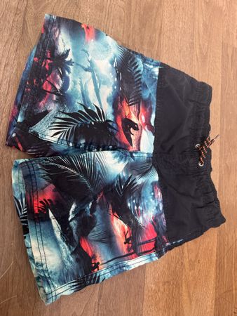 Badehose Gr. 134/140 mit Palmenmuster für den Sommer!