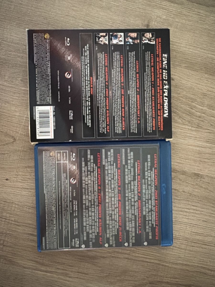 Tous les DVDs: Lethal Weapon Collection 1-4 BluRay – D'occasion à Hagendorn par masterchieff 1