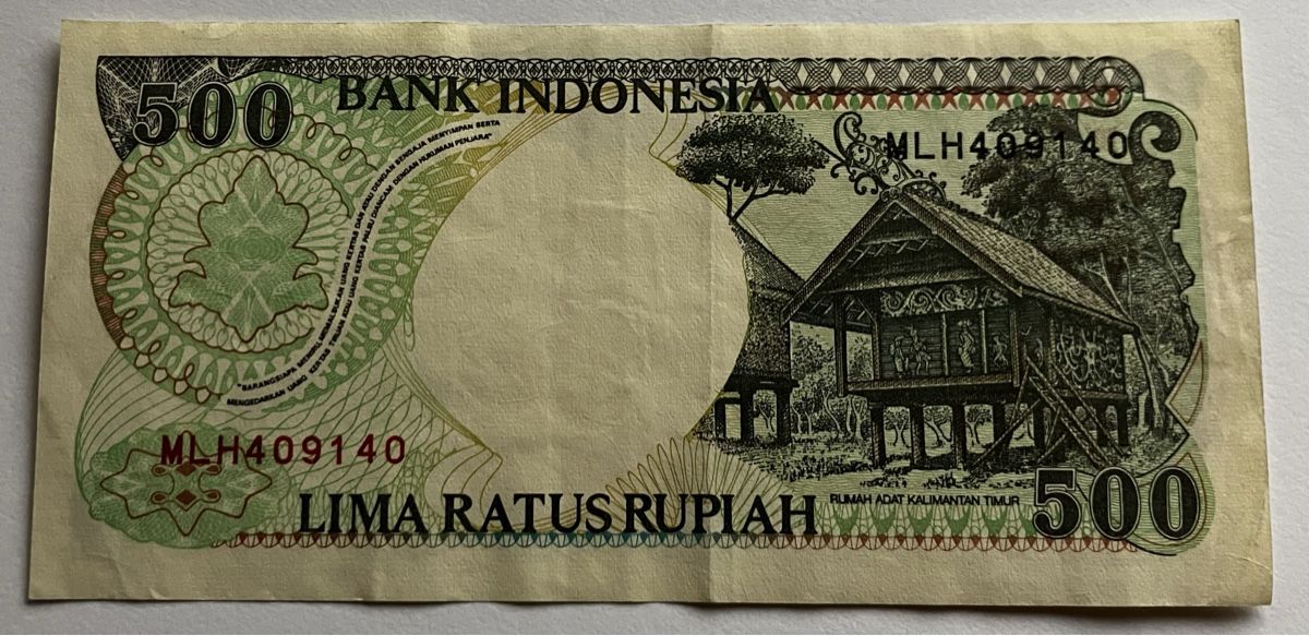 Billets de banque: Indonesien 500 Rupiah 1992 – D'occasion à Algetshausen par Carrhard 1