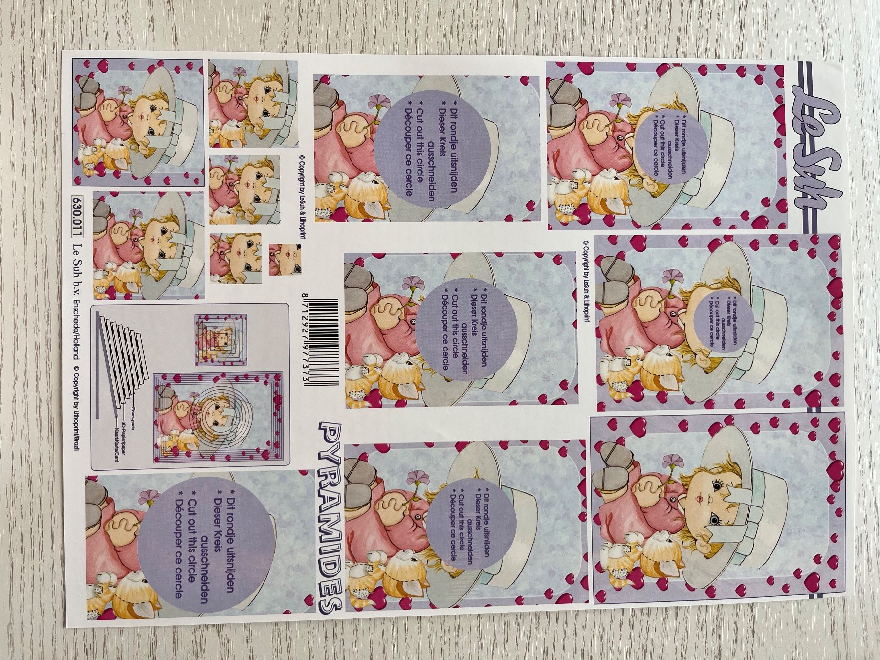 Kit bricolage: 1 Set Kartenbögen mit 10 Designs – Nuovo e nell'imballaggio originale da Büsserach venduto da bor_s88m 6