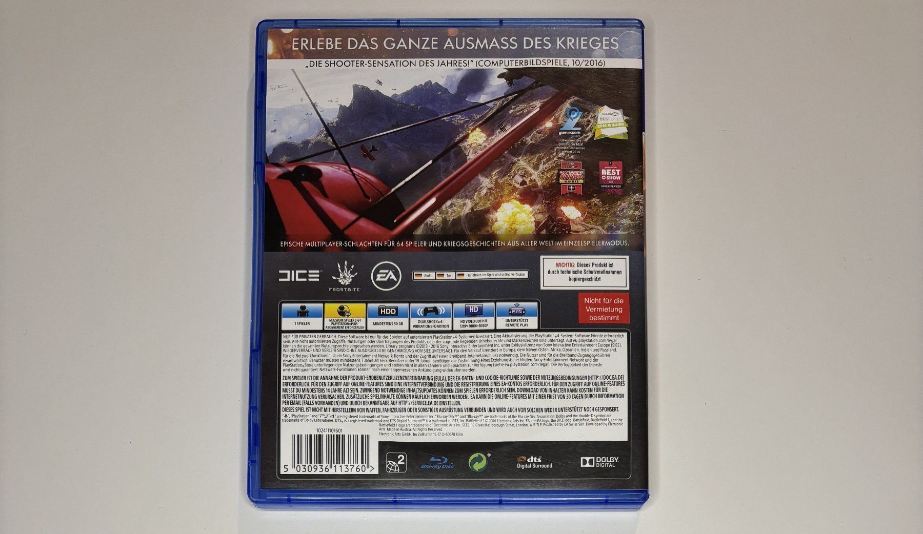 Sony Console: Battlefield 1- PS4/PS5 – Usato da Thörishaus venduto da zimtfein 2