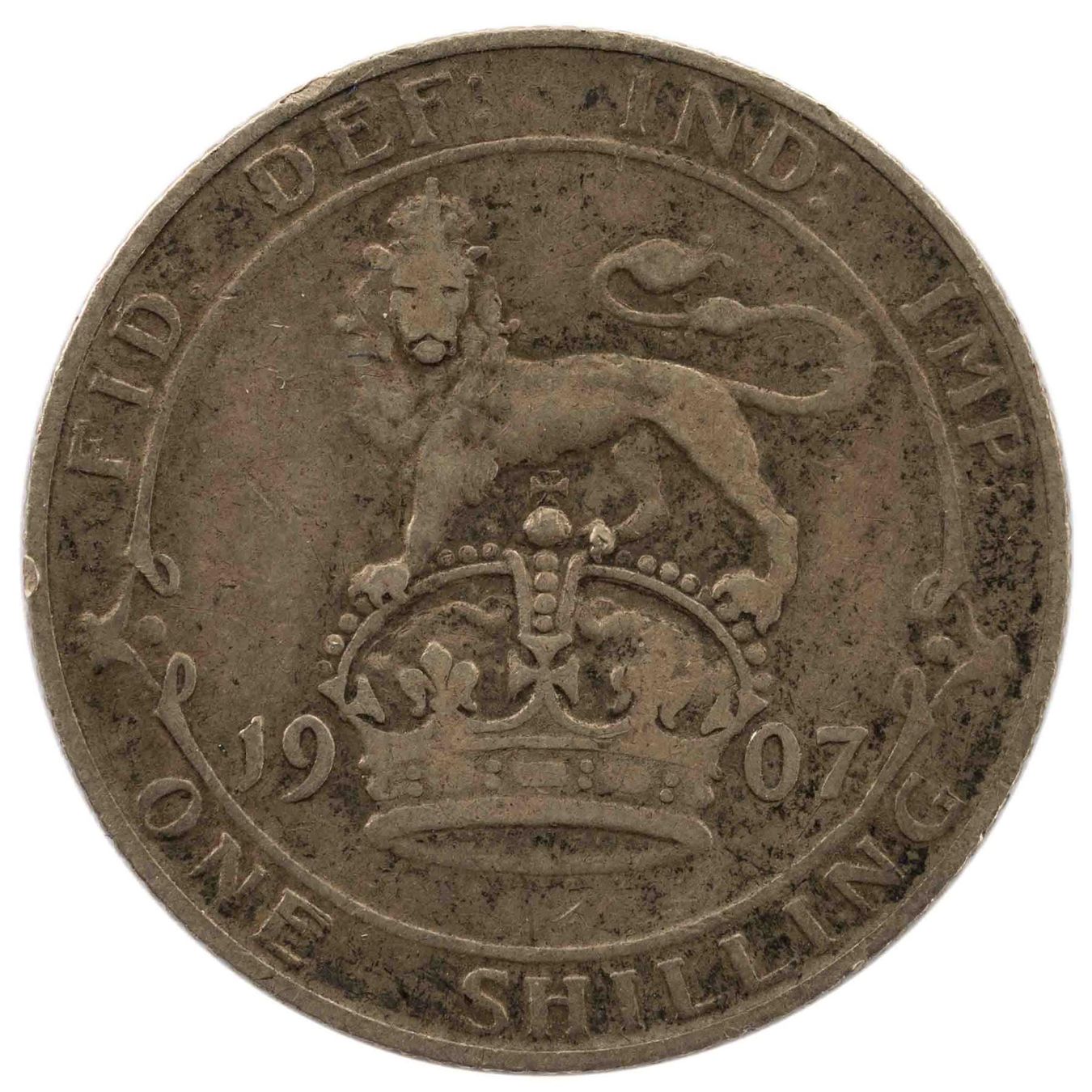 Tutti le monete: Grossbritannien 1 Shilling 1907 Silber – Usato da Rotkreuz venduto da Swiss-Coins 1