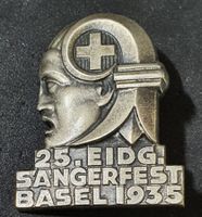 V267 - Brosche 25. Eig. Sängerfest Basel Stadt 1935