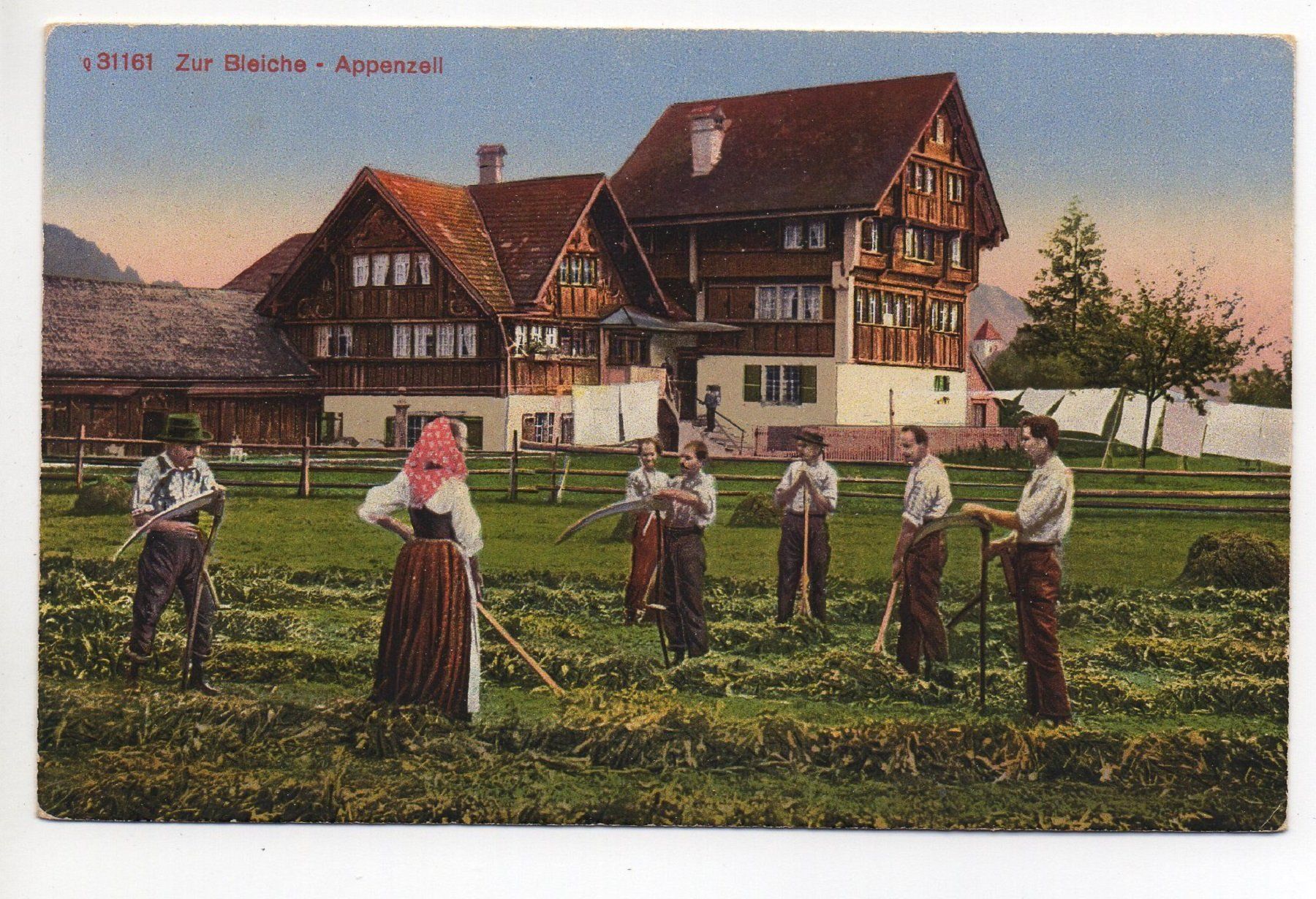 Ansichtskarten: APPENZELL Bleiche, Landwirtschaft – Gebraucht aus Jona von philajona