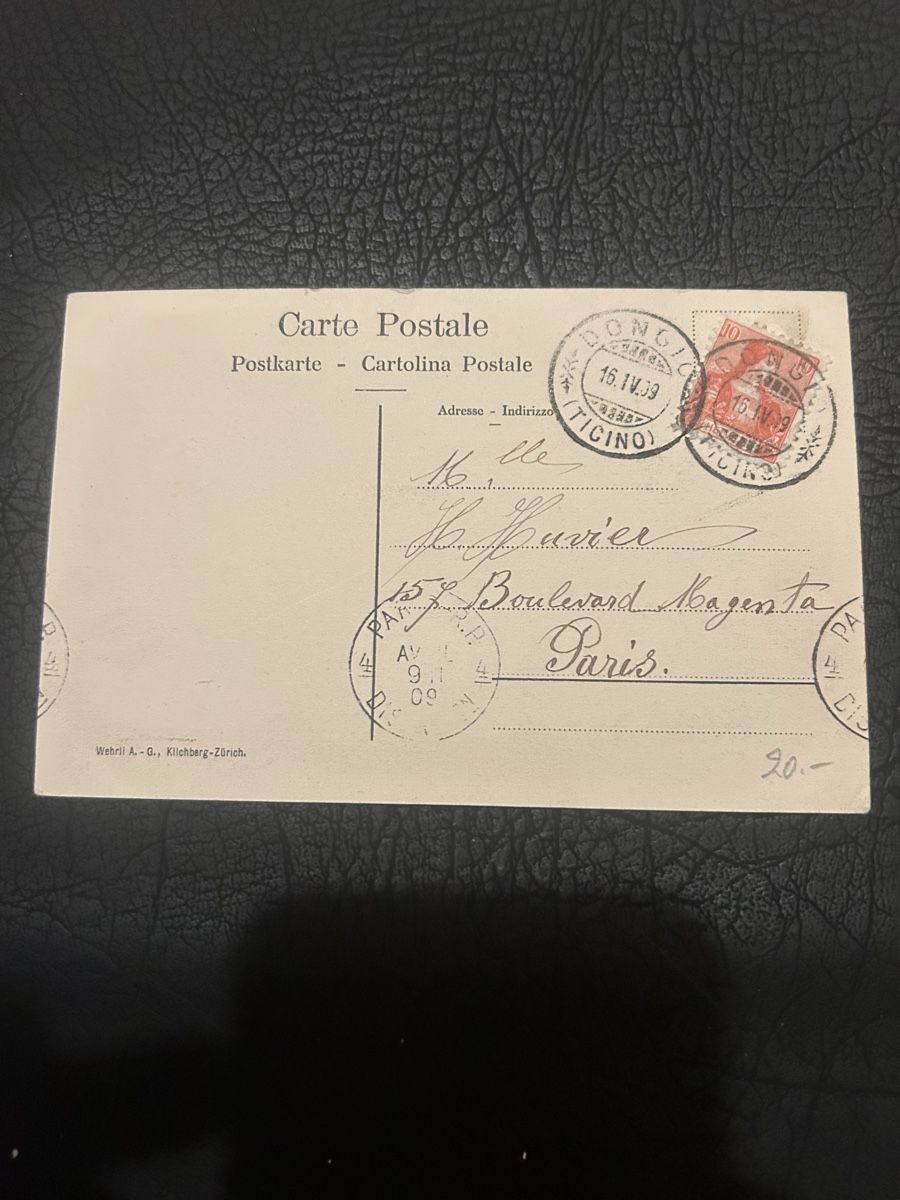 Ansichtskarten: Val Blenio, Acquarossa 1909 – Gebraucht aus Breganzona von Milesbo 1