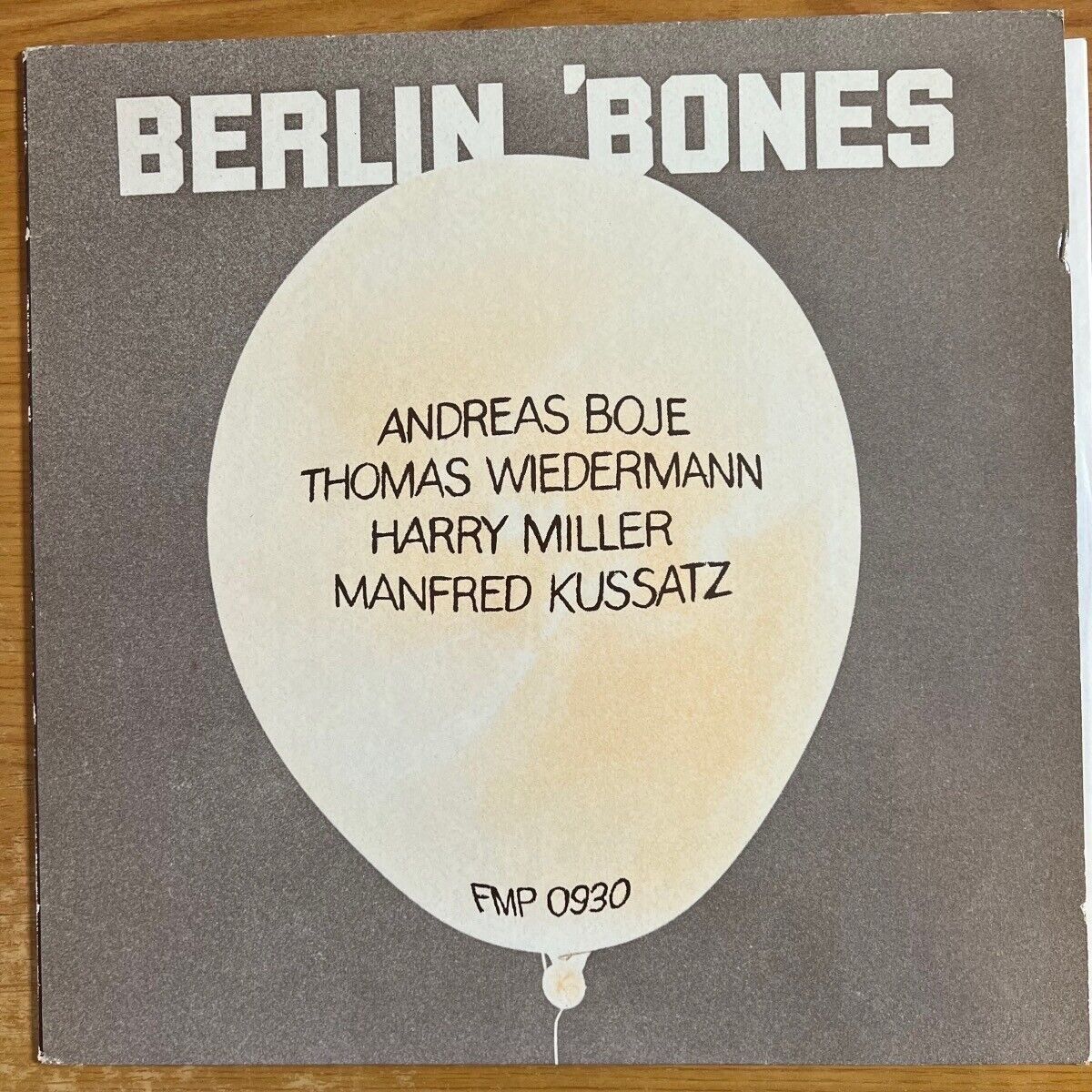 Vinyles: Andreas Boje, Thomas Wiedermann...-Berlin 'Bones / 1.D 1981 – D'occasion à Gais par soundcave57