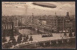 Hamburg, Zeppelin Z. R. III über der St