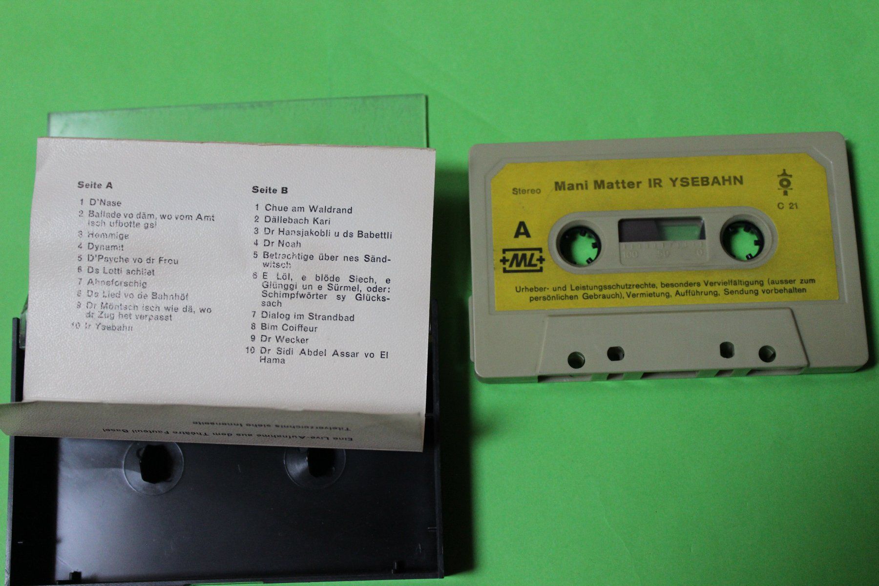 Cassettes audio: MANI MATTER - IR YSEBAHN / MC KASSETTE – D'occasion à Tübach par JamesStone 3