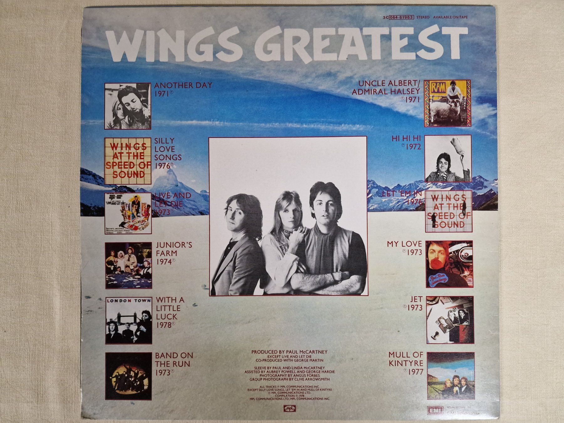 Schallplatten: Wings LP  – Wings Greatest – Gebraucht aus Root von atelier22 1