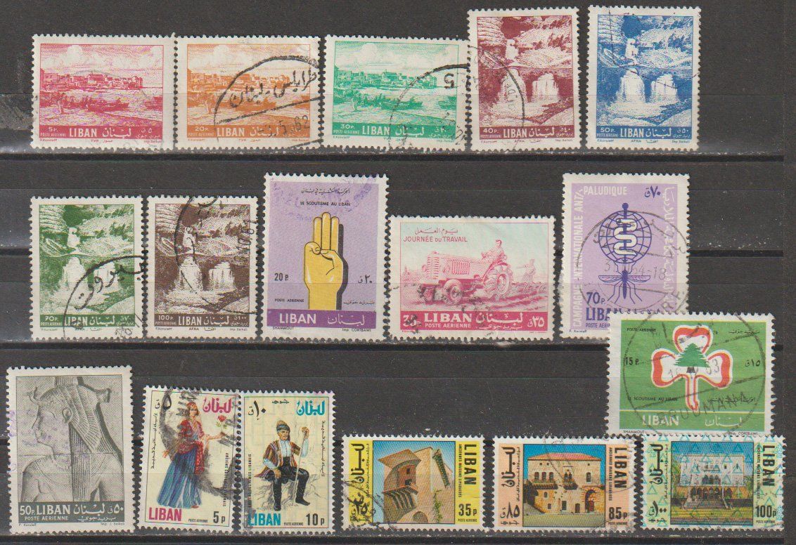 Alle Briefmarken: Liban lot divers – Gebraucht aus Crans-Montana von kira56