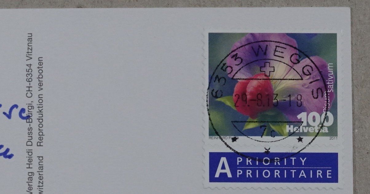 Ansichtskarten: Weggis, 2013 – Gebraucht aus Lenzburg von fh1 1
