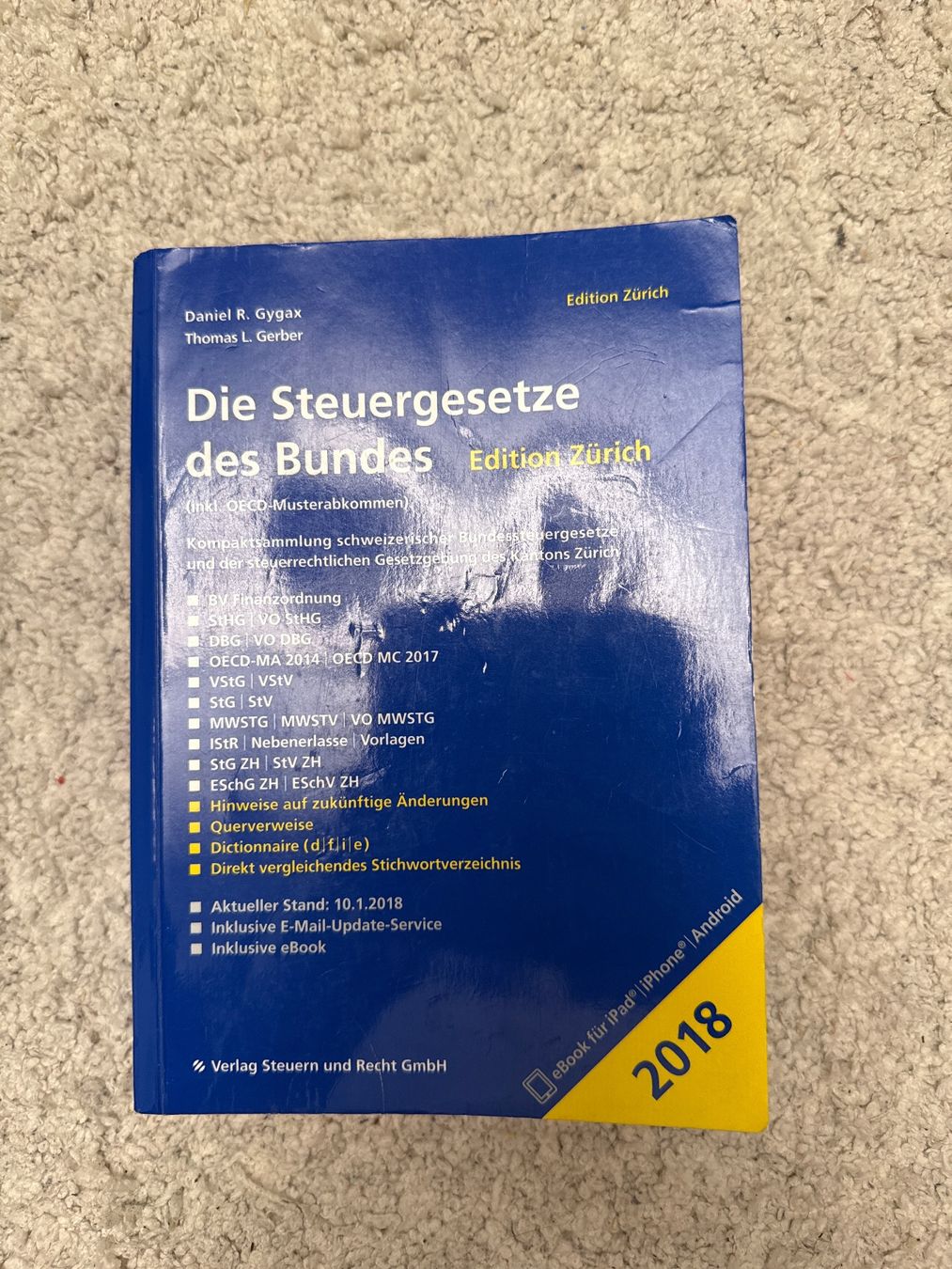 Bücher: Die Steuergesetze des Bundes 2018 – Gebraucht aus Küsnacht ZH von nat_m97w