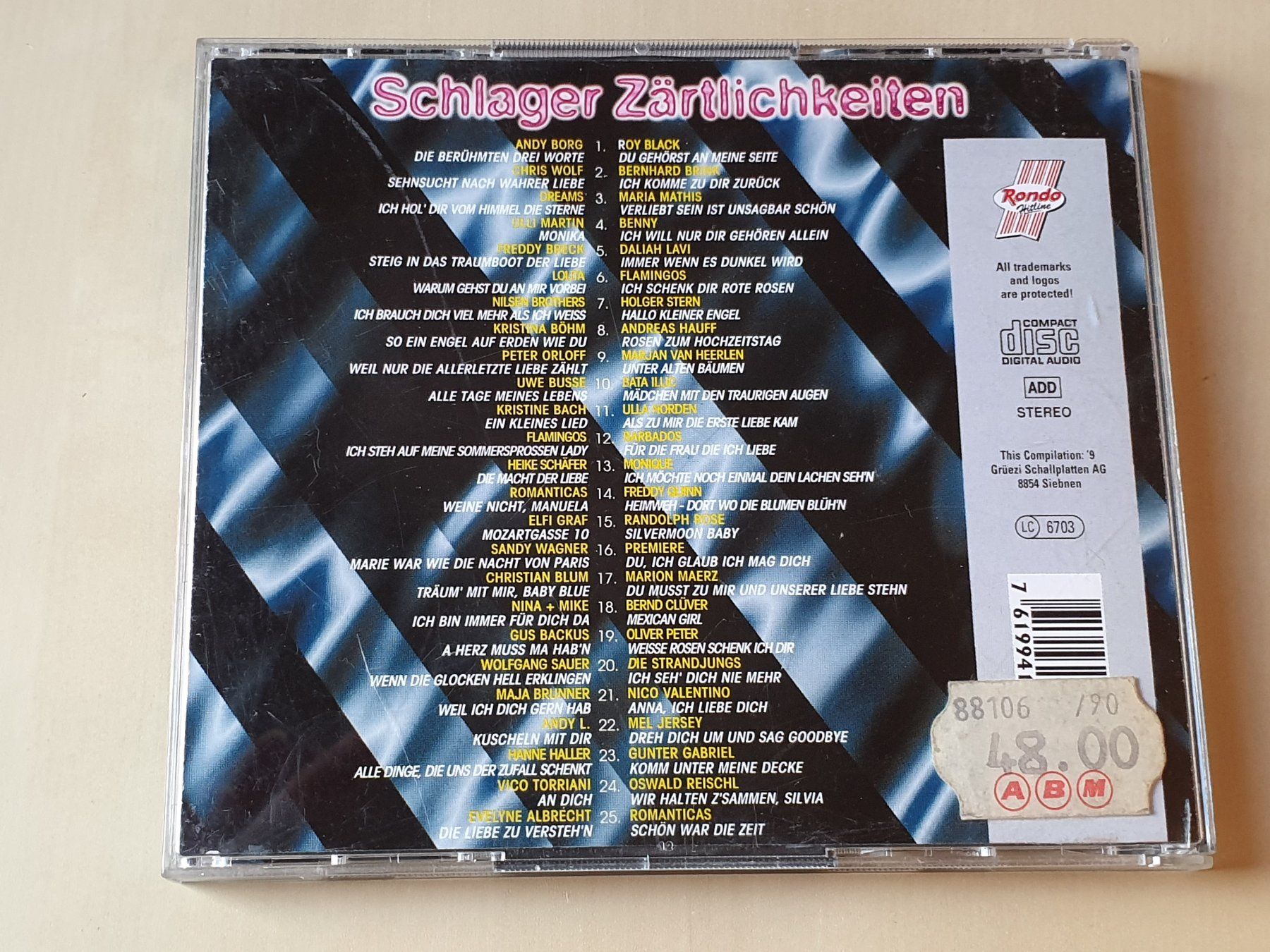 CD: Schlager Zärtlichkeiten – Usato da Stansstad venduto da collectorsshop 1