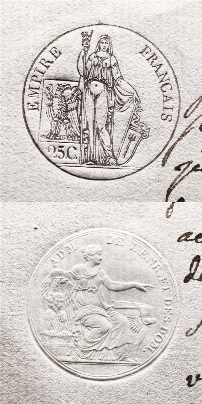 Documenti: Dokument Napoleonische Zeit 1812 – Usato da Flamatt venduto da samowarow 2