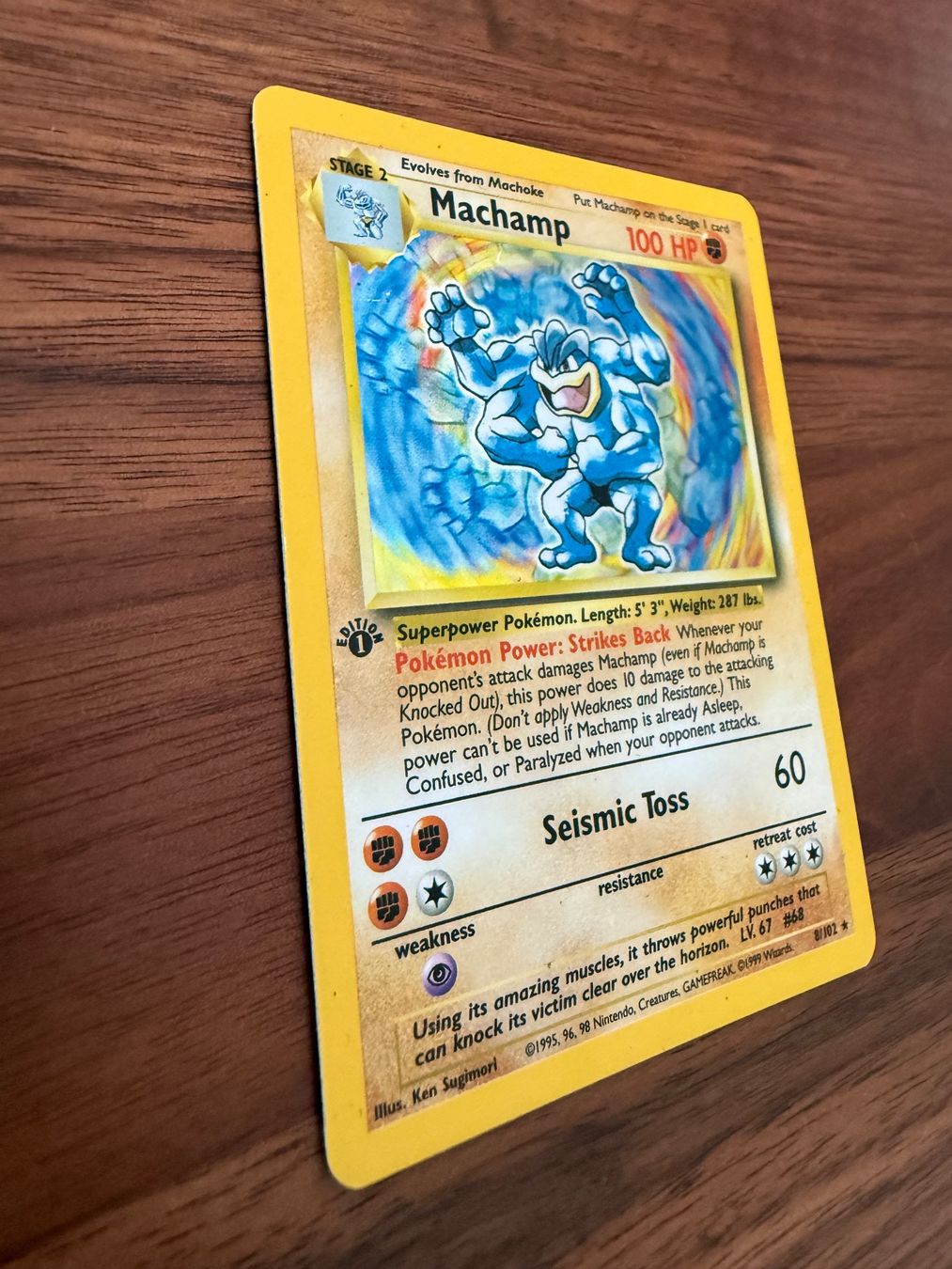 Pokémon Carte collezionabili: Machamp Holo 1st Edition EN - Base Set 8/102 – Usato da Chiggiogna venduto da TheLegend88 1