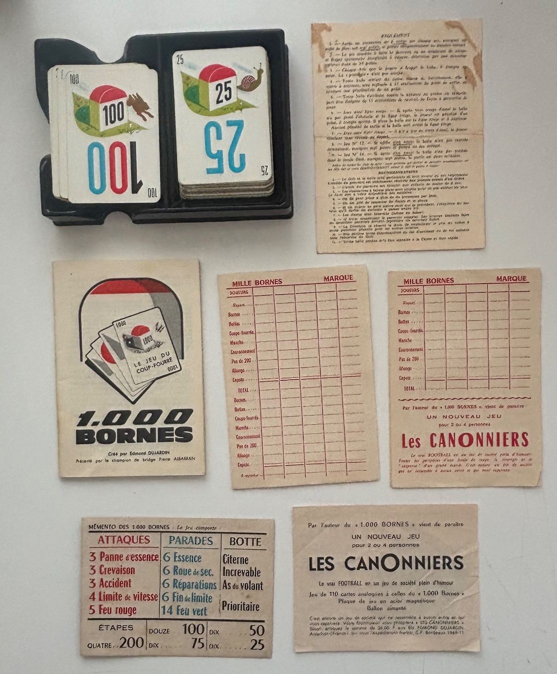 Giochi: Jeu des 1000 Bornes - modèle de 1960 – Usato da Neuchâtel venduto da gefdeneuch 1