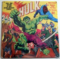 INCREDIBLE HULK LP VINYL ENGLISH RECORD POWER RECORDS 1978