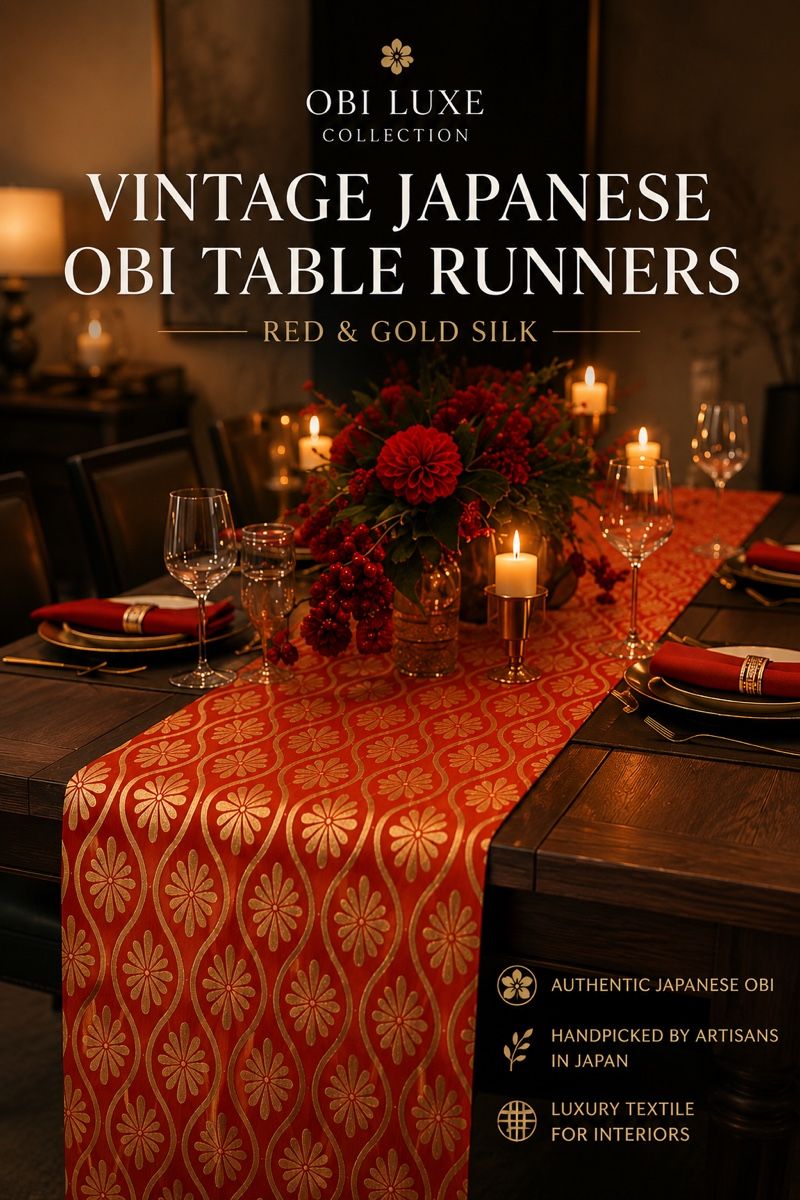Tutte le decorazioni: Obi Luxe | Vintage Japanese Silk Runner – Usato da Zürich venduto da Curated.Chapters