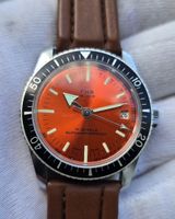 Montre FHB De Luxe cadran orange 17 rubis bon état Swiss M