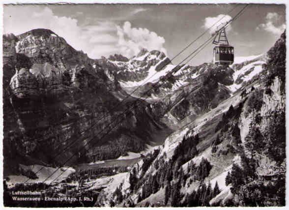 Cartes postales: Wasserauen - Luftseilbahn Ebenalp – D'occasion à Binningen par Mountainrider