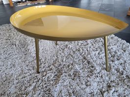 Neuer Design Coffeetable, Couchtisch, Salontisch, gelb curry