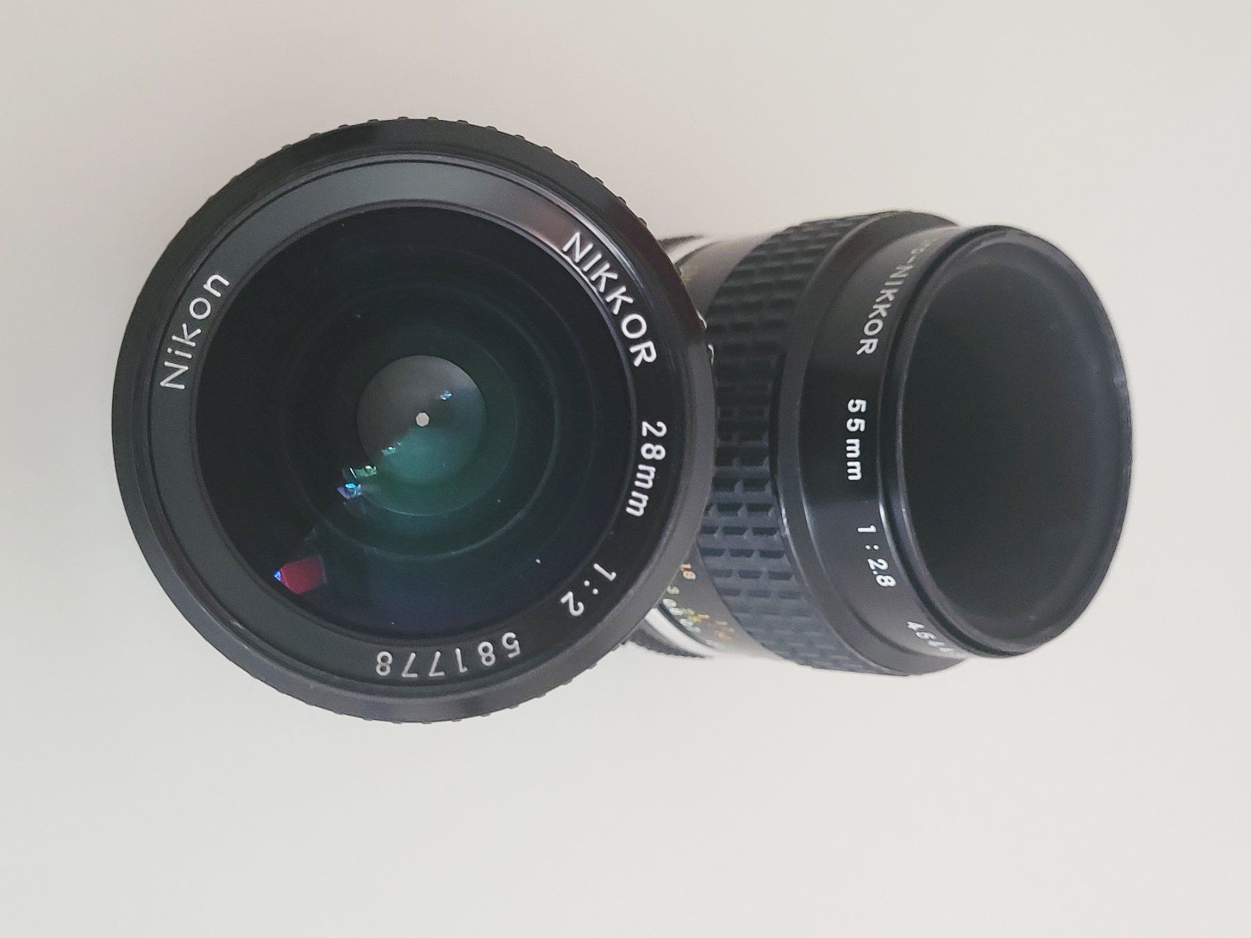 Nikkor Objektive: 2 Nikkor 28mm und 55 mm – Defekt aus Bern von Chalon1826 1