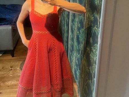 Maje Sommerkleid, Grösse 36, rot, neuwertig für den Sommer!