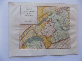 Carte d'une partie de la Suisse