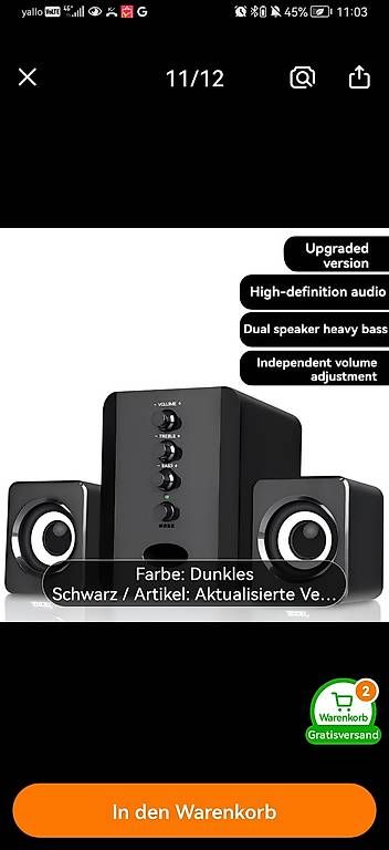 Haut-parleurs: Soundsystem 2 in 1  – D'occasion à Brissago par dee07 4