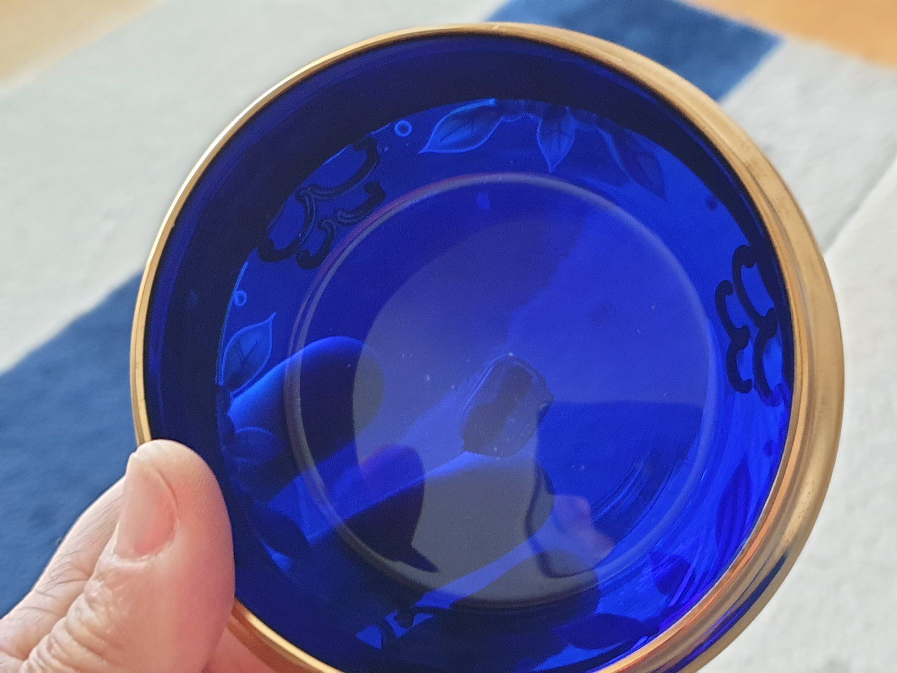 Bicchieri: Antike Bohemian Glasdose mit Deckel – Usato da Lengnau BE venduto da Mango888 6