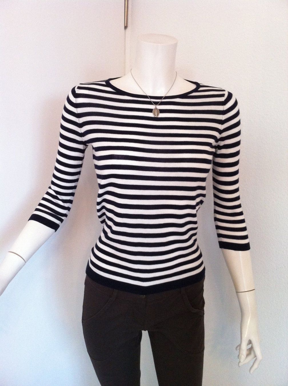Mango Pullover & Sweatshirts: 🤩MANGO PULLOVER WEISS-DUNKELBLAU GESTREIFT NEU & D&G P. – Neu (gemäss Beschreibung) aus Olten von Naja-Twins-Twins 2