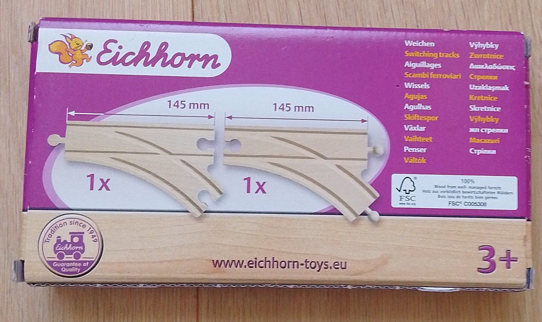 Eichhorn Spielzeuge: Eichhorn Holz Weichen 2 Stück OVP – Gebraucht aus Wohlen AG von salamanderspielwaren 1