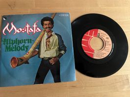 MOSTAFA rare Single Alphorn Melody SWISS 80's Kult Folk CH