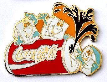 Coca-Cola Placchette & Badge: Coca-Cola Pin  -  mit  'speziellen Eiswürfel' – Usato da Pfäffikon ZH venduto da Colacity